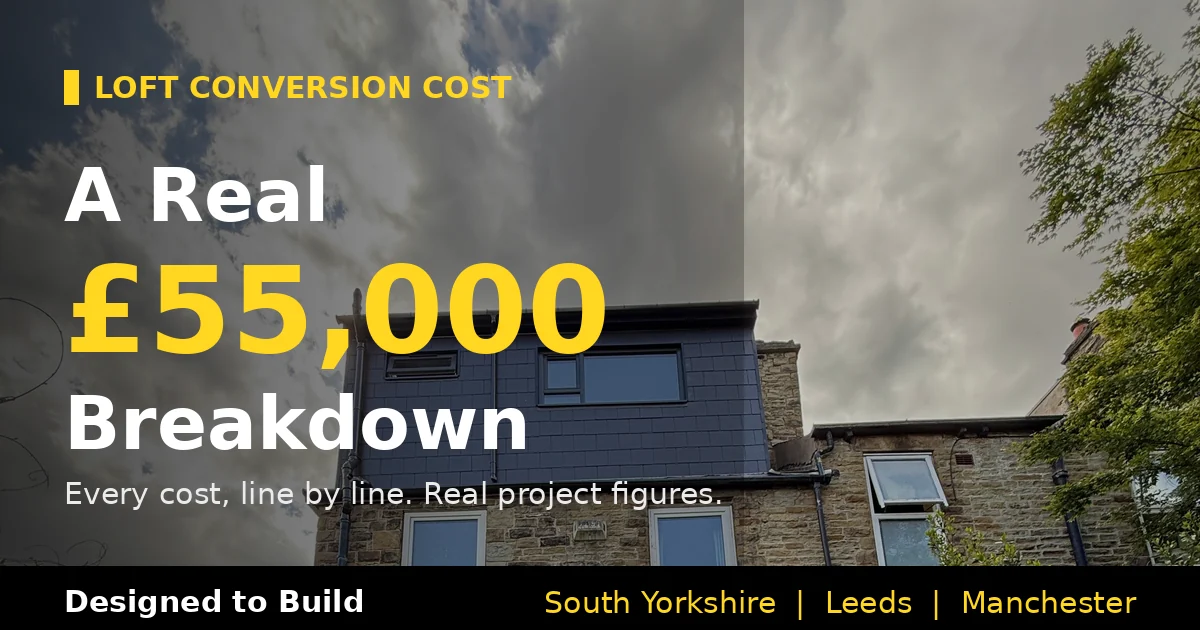 Loft conversion cost guide, a real £55,000 breakdown by Designed to Build